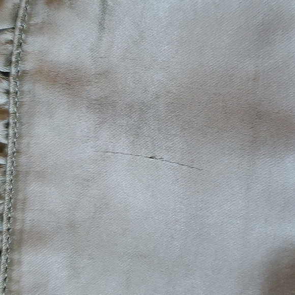 Lulu's Sage Green Silk Crop Top - Picture 9 of 10